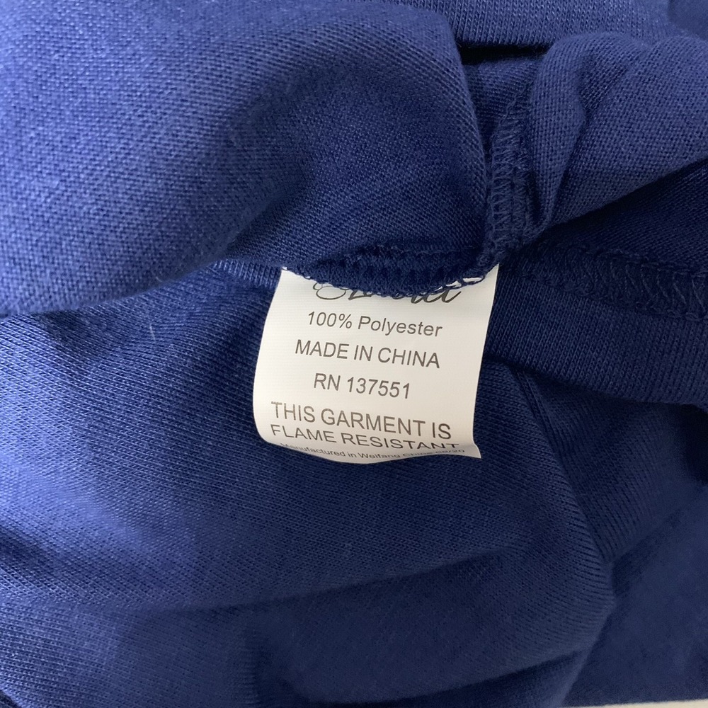 Leveret Pajama Top 12 Kids Blue Elephant Print NWT Cozy Comfy Sleepwear - Picture 5 of 5